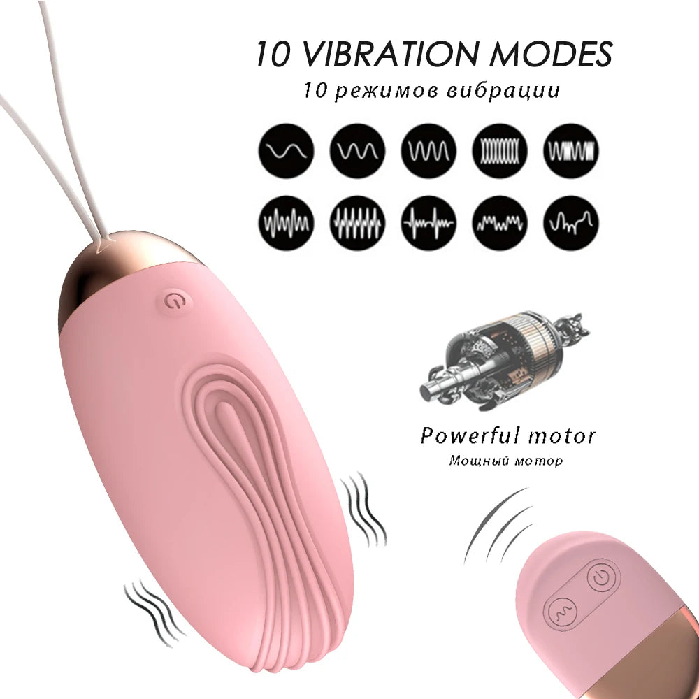 Œuf Vibrant Télécommandé – Stimulation Clitoris & G‑Spot