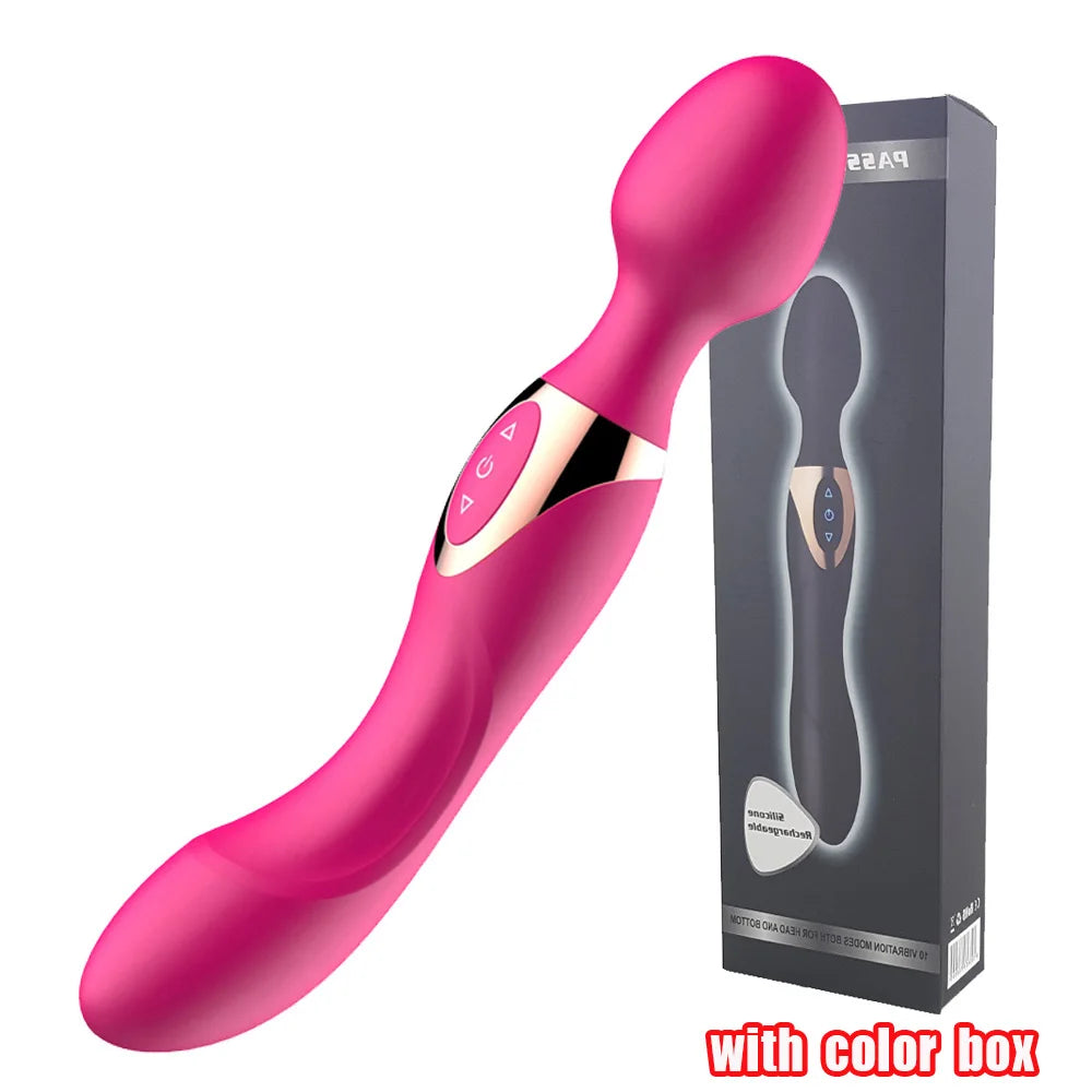 Magic Wand Double Tête – Vibromasseur 10 Vitesses