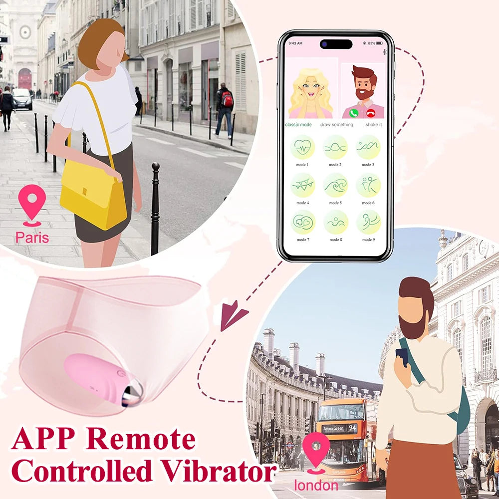 Vibromasseur Connecté – Contrôle via App & Bluetooth