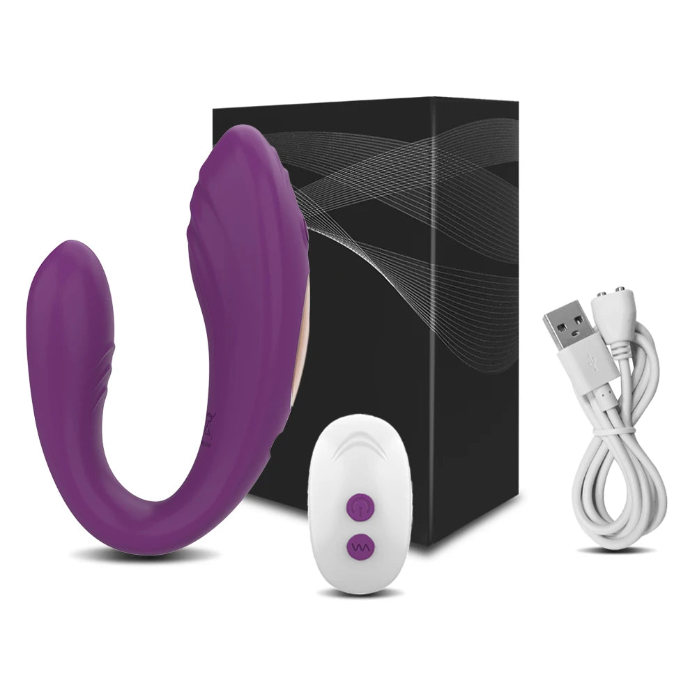 Vibromasseur forme U Télécommandé – Stimulation Point G & Clitoris