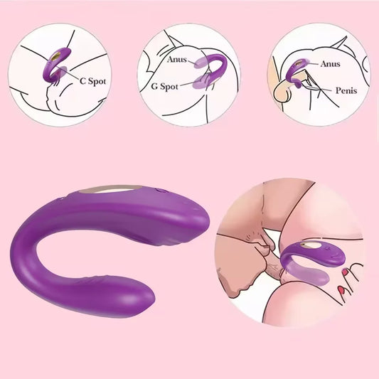 Vibromasseur forme U Télécommandé – Stimulation Point G & Clitoris