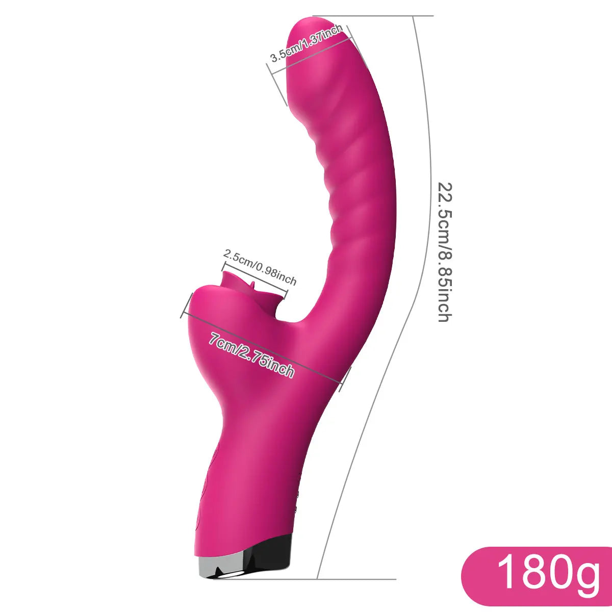 Vibromasseur Lèche-Langue 2‑en‑1 – 20 Vitesses Intenses