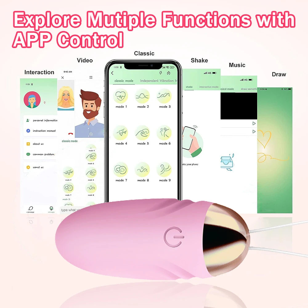Vibromasseur Connecté – Contrôle via App & Bluetooth
