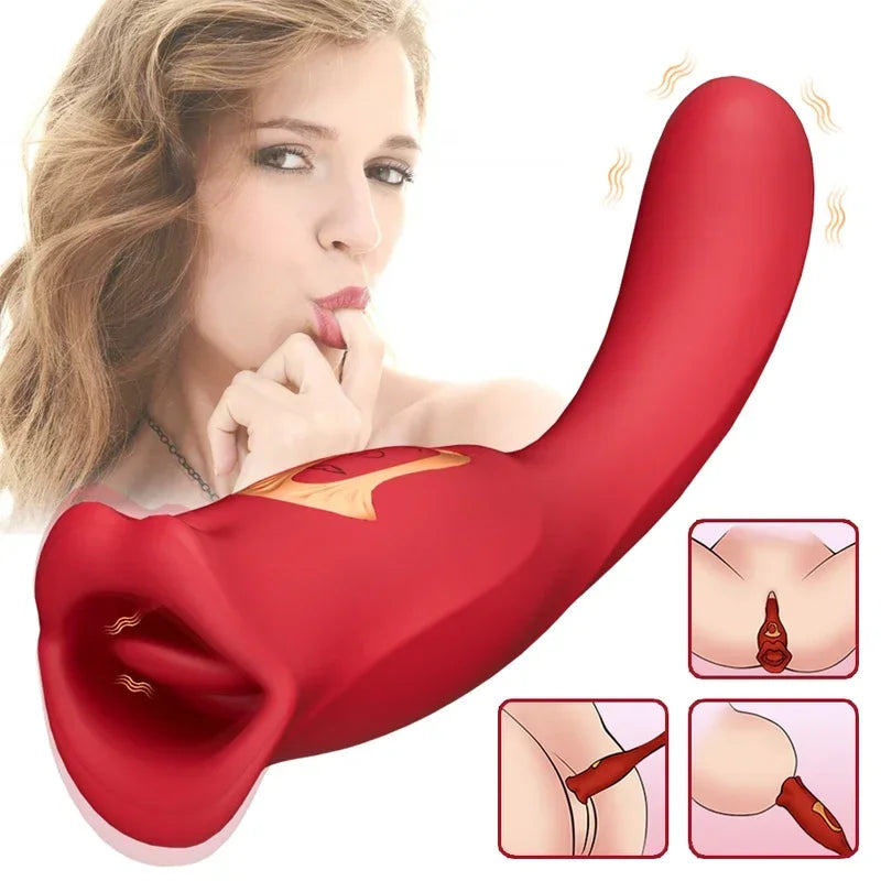Vibromasseur Lèche-Langue – Stimulation Clitoris & Zones Érogènes