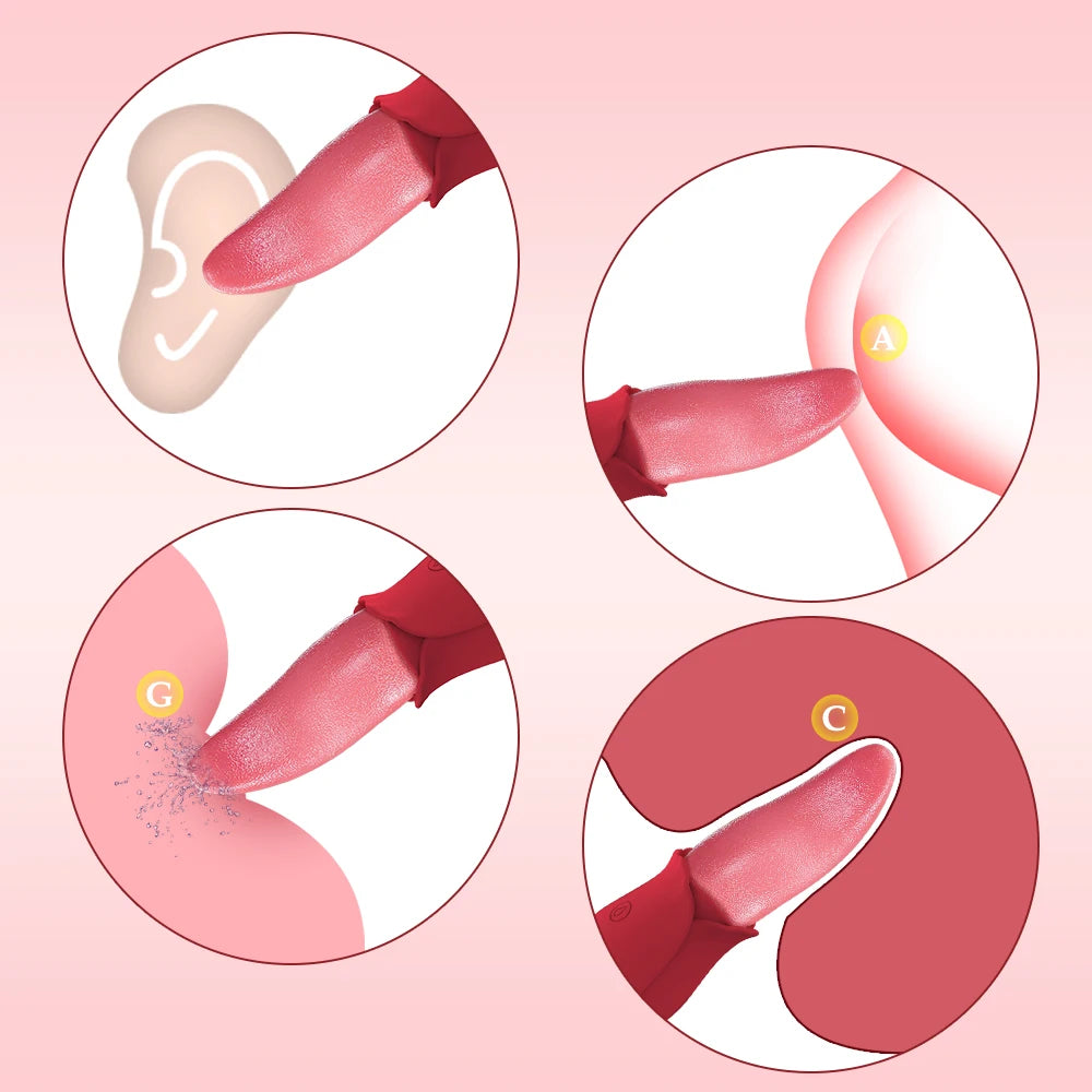 Vibromasseur Langue Léchante – Stimulation Ultra Réaliste