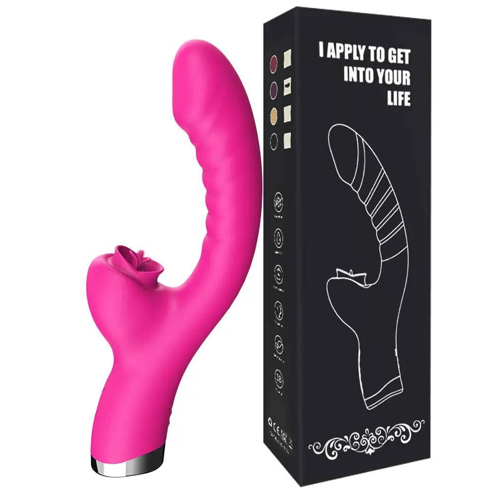 Vibromasseur Lèche-Langue 2‑en‑1 – 20 Vitesses Intenses