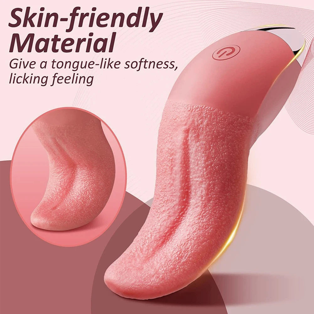 Vibromasseur Langue Léchante – Stimulation Ultra Réaliste