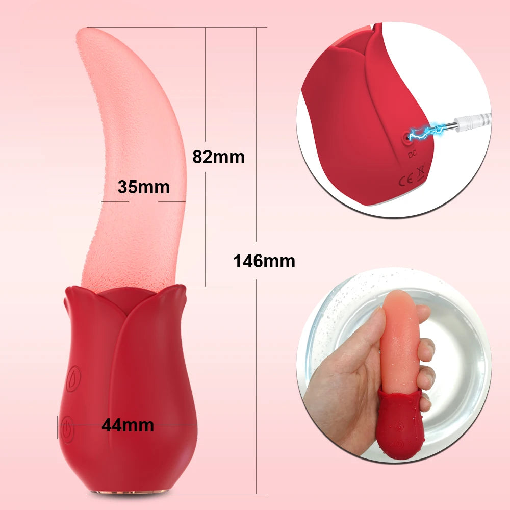 Vibromasseur Langue Léchante – Stimulation Ultra Réaliste